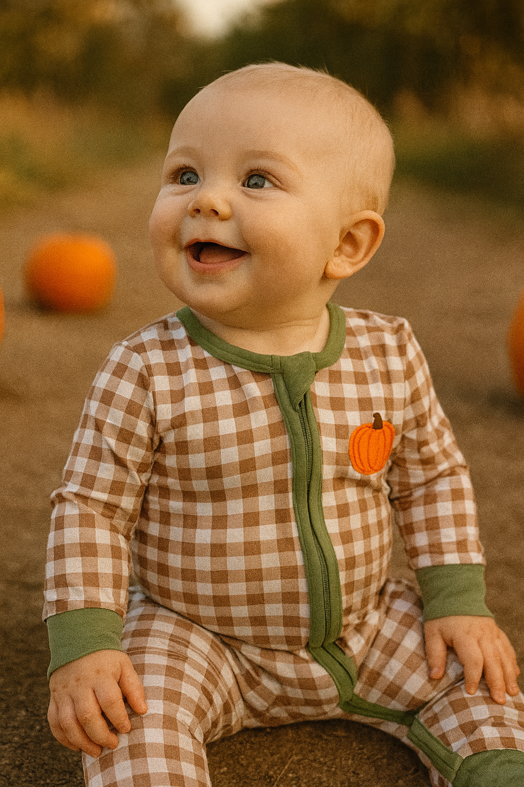 Fall pumpkin zip up