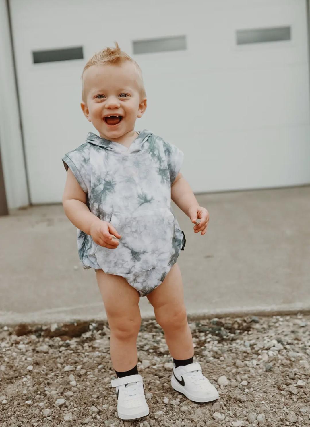 Black Tie Dye Romper