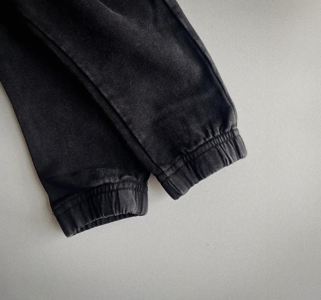 Black Acid Wash Joggers