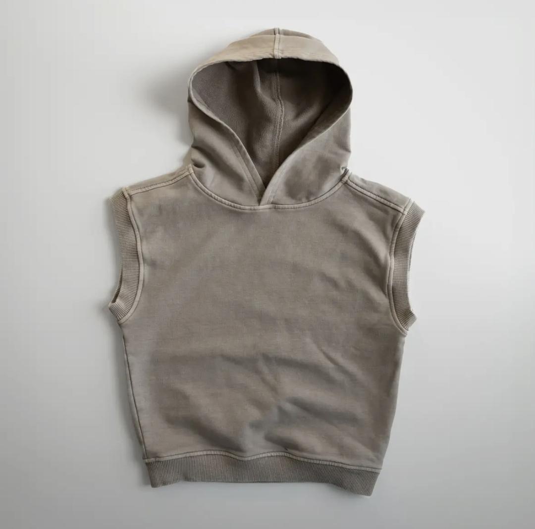 Tan Acid Wash Hoodie