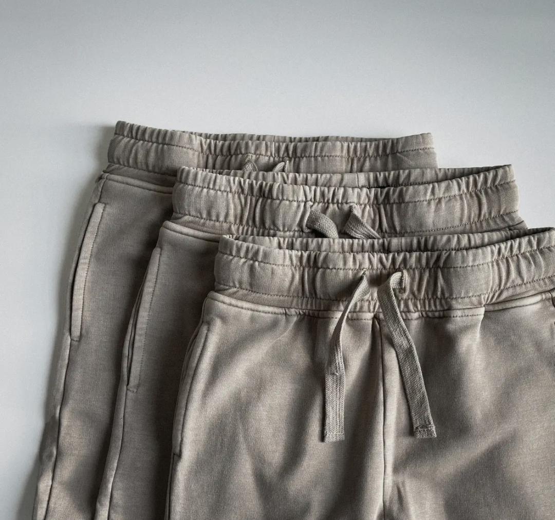 Tan Acid Wash Joggers