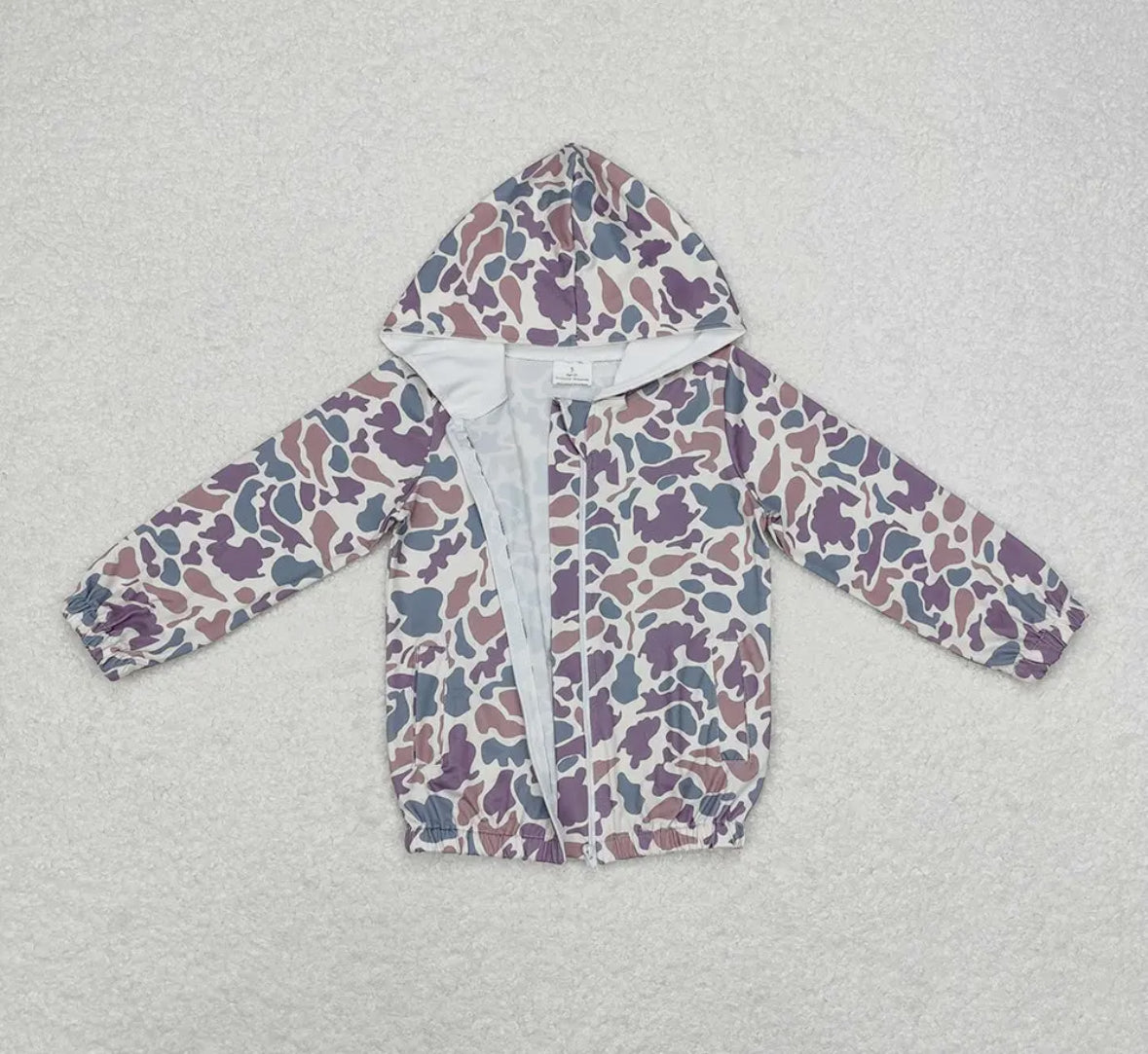 Camo zip up jacket