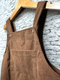 Brown Corduroy Suspenders