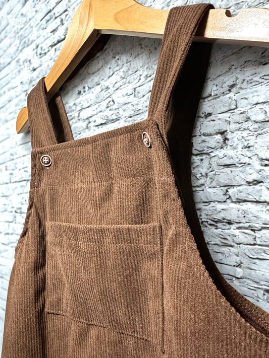 Brown Corduroy Suspenders