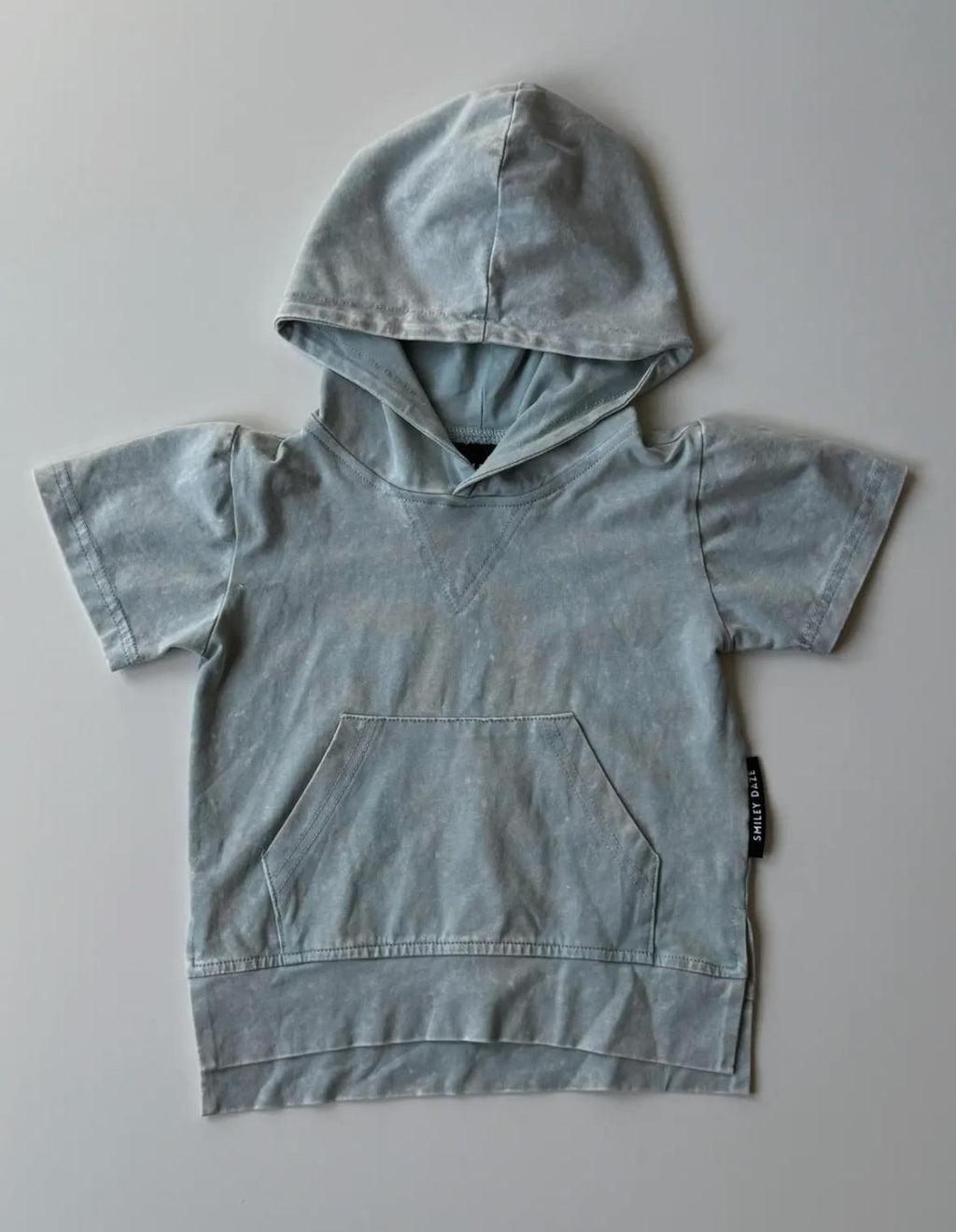 Slate Acid Wash Hooded Top